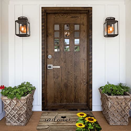 Sunflowers Welcome Door Mat Bathroom Floor Mat Entrance Rug Doormat Non Slip Carpet For Home/Indoor/Outdoor #TOP2