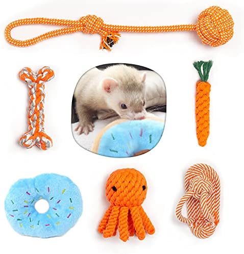 Ferret Cage 3-Pack Squeaky Latex Balls For Ferrets Small Pets