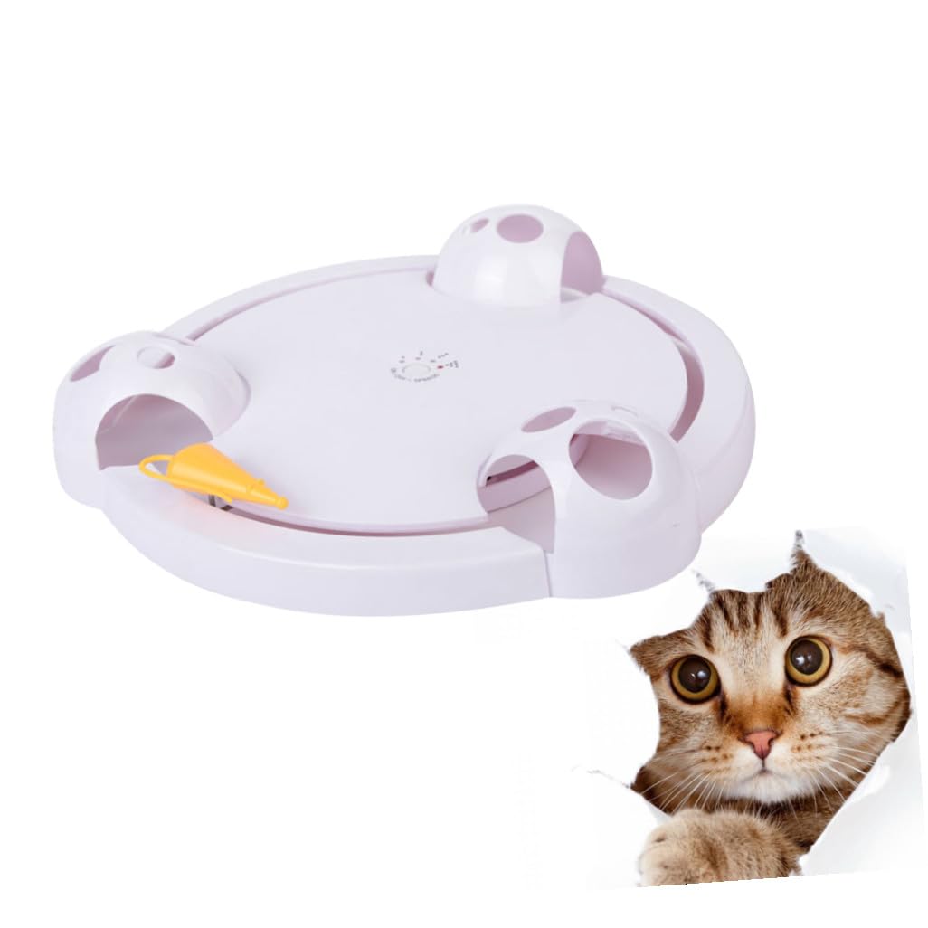 TOYANDONA Juguetes Eléctricos para Gatos De Juguete Automático Giratorio para Atrapar Gatos para Inteligente Forma para