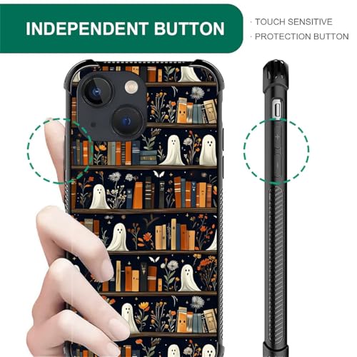 Coque compatible avec iPhone 14 Halloween Grimoire antichoc - 4