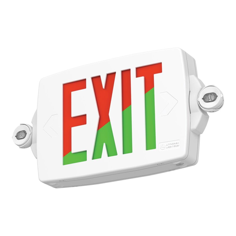 Lithonia Lighting Quantum LED Exit Sign Emergency Light Combo