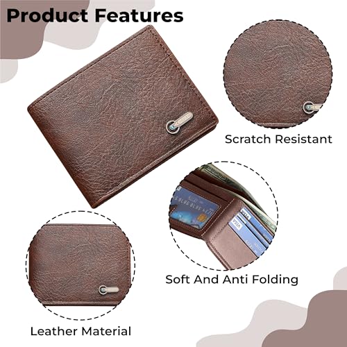 Image of Kraptick Mens Wallets: Slim Wallets for Men with Cardholder and Money Organizer(DMFP392)