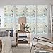 rabbitgoo Window Privacy Film, Decorative Rainbow Window Film, Static Cling Prism Stained Glass Sticker, Anti-UV Front Door Glass Covering for Home, 35 x 78.7 inches