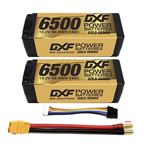 【DXF Batteria Lipo】 Dieci anni di esperienza del settore, materie prime superiori del polimero del litio del Giappone e della Corea Ricarica rapida: supporta 0,5 C -2 Ccorrente di carica e ciclo di vita lungo (minimo 300 volte).