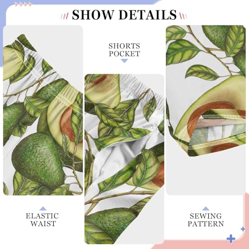 ZZXXB Mexico Avocado Boys Long Pants Soft Trousers Elastic Waist Kids Lounge Bottoms with Pockets S-XL4