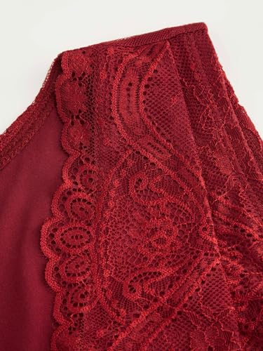Image of CIDER Lace Crop Tank Tops for Women Going Out V Neck Sleeveless Ruched Tops Trendy Y2K Summer Outfits