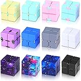 Sumind 12 Pieces Infinity Mini Cube Toy Infinity Tiny Cube Infinite Magic Fidget Mini Infinity...