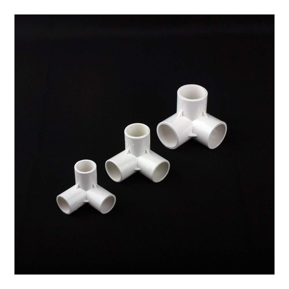 Tubes, Pipes & Hoses 10pcs PVC 20mm/25mm/32mm 4/5/6Way Tee Connector Joints Garden Irrigation Pipe Hose Fittings (Color : Tee Connector, Diameter : Inner Diameter 25mm)