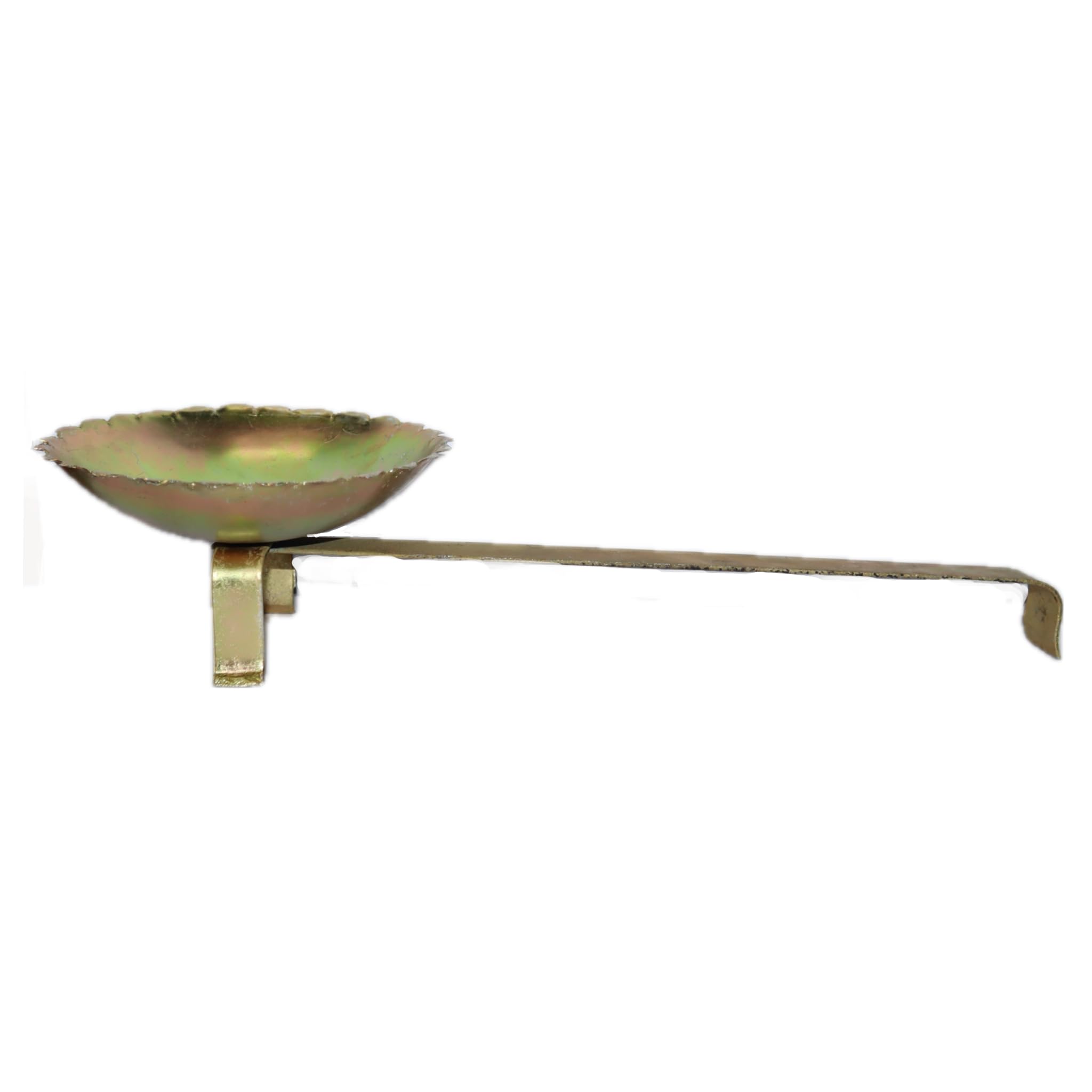 Mahiyash Gold Finish Iron sambrani Stand with Handle/Charcoal Incense Burner/Dhoop Stand with Handle dhoop Stand-picture-24