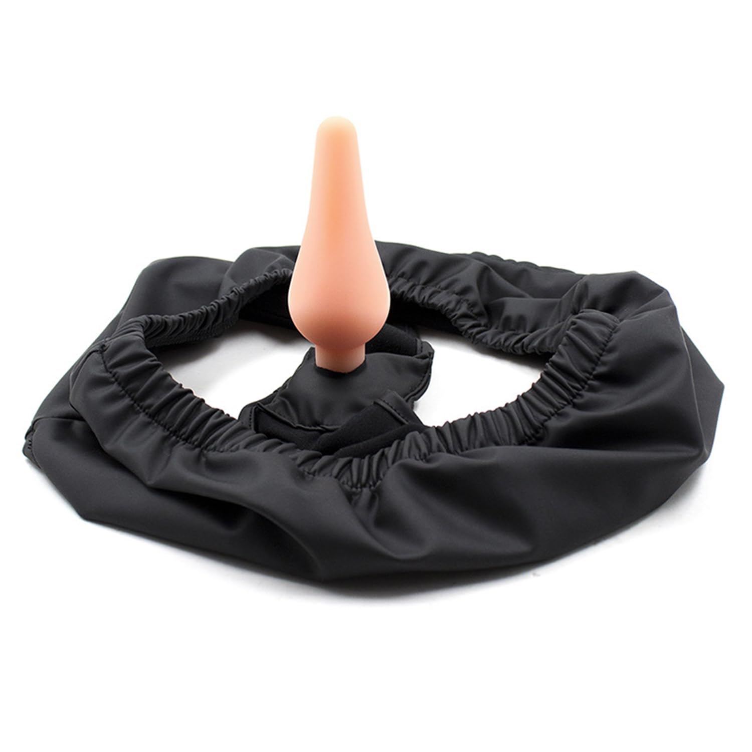 TangQian Unisex Masturbation Panties with Internal Dildo Anal Plug Chastity Pants with Anal Dildo Chastity Underwear, Anal Plug Sex Toy for Flirting Game (Color : Flesh, Size : L)