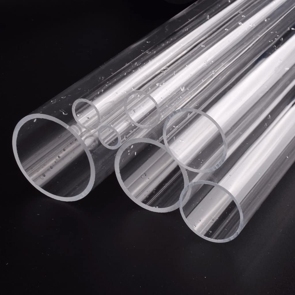 Tubo acrilico trasparente Tubo rigido lunghezza 20-50 cm | For irrigazione idroponica dell'acquario, diametro esterno 16-110 mm(Outer Dia 110mm,1Pc 20cm Length)
