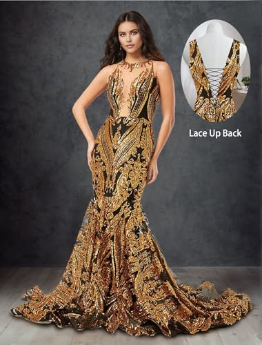 Seuqin Mermaid Prom Dresses for Women Long Lace Appliques Pageant Celebrity Evening Formal Party Gowns 2025 Elegant GL00054