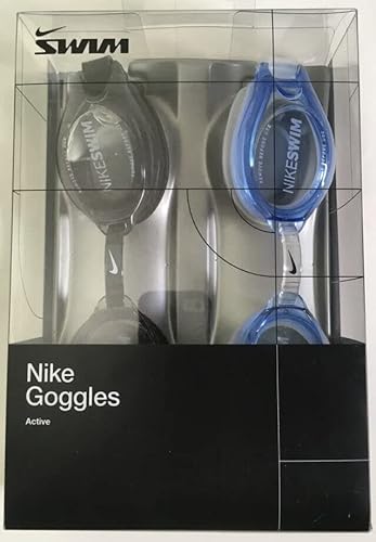 Nike Swim Goggles 2-Pack Hydroblast Progressor New Nesspka4-401 #TOP1