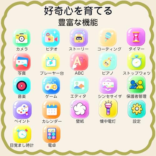 子供用ケータイ 子供用カメラ 3.5インチ 知育玩具 誕生日プレゼント 男の子 女の子 600mAh電池 電話おもちゃ 写真 録画 英語学習 自撮り MP3 アラーム 音楽再生 学習 ゲーム (青いメカ)