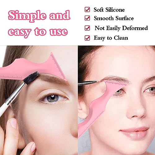 YEJAHY 2-Piece Eyeliner Stencils - Silicone Eyeliner Tool with Beauty Ruler and Winged Aid Tool for Beginners - Image 3