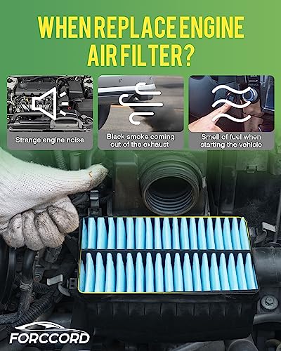 Image of 2-Pack Engine Air Filter Fits for Elantra (2011-2016), Forte (2014-2018) Air Filter Replacement 28113-3X000, 28113-4V100 Car Accessories