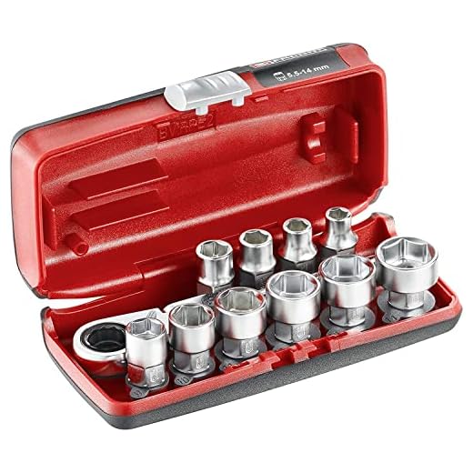 Facom Steckschluessel 1/4'' 6-Kant, Set 11-TLG. RXPICO