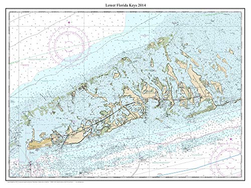 Lower Florida Keys 2014 - Nautical Map Florida - Custom Print - 1:80000 11442 - Reprint