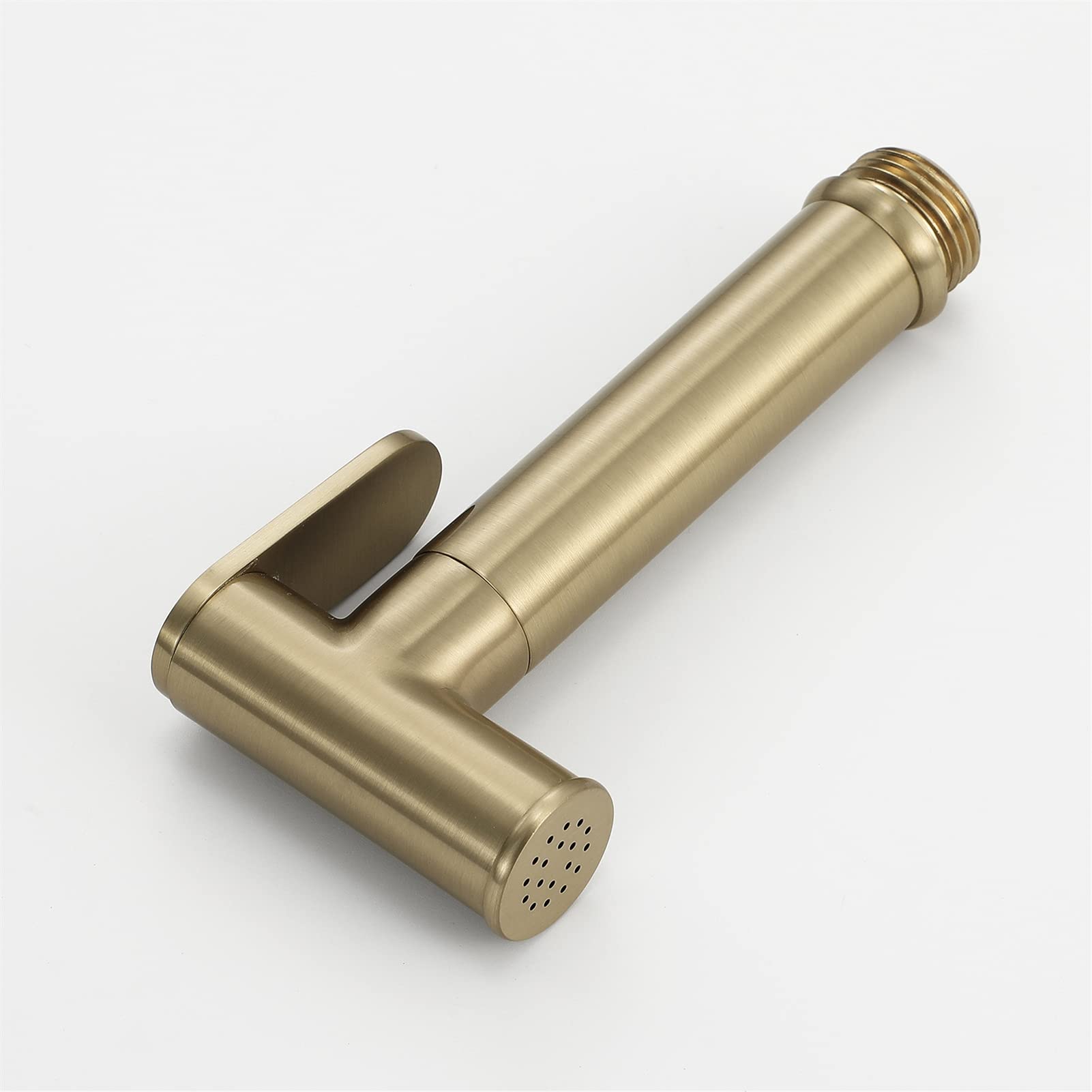Pulvérisateur de bidet portatif pour toilettes – Kit de pulvérisation de couches en tissu D brossé avec tuyau et vanne d'angle de douche – Jet de salle de bain pour un nettoyage et une hygiène faciles