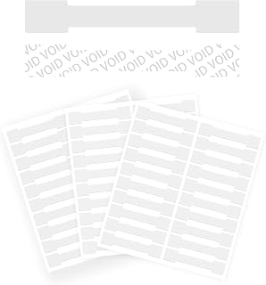 Crystal Clear Sealing Label Transparent Blank Tamper Proof Labels Bone Shape Package Seal Self Adhesive Security Warranty Void Tamper evident Stickers (120pcs)
