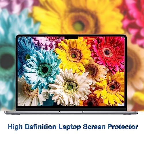 Image of Saco Glossy Screen Protector Compatible with MacBook Air 15.3-inch 2025 2024 2023 M4 A3241 M3 A3114 M2 A2941 with Liquid Retina Display & Touch ID, Macbook Air 15 inch Screen Protector