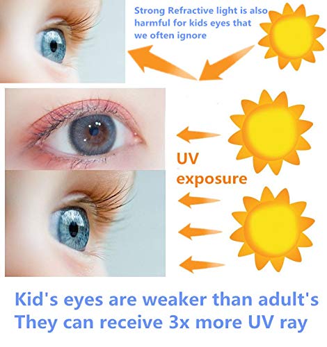 Coolsome Kids Flexible Polarized Sunglasses For Boys Girls Age 3-10 With Straps (Mirrored Blue Pack Of 2) #TOP4