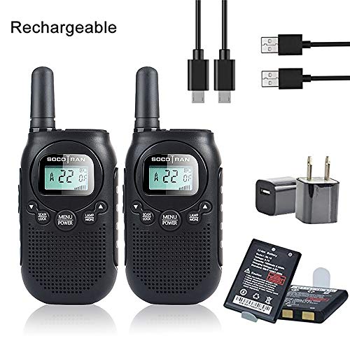Adults Walkie Talkies Rechargeable Two-Way Radios for Adults Portable Mini 2 Way Radios