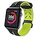 X-Doria Action Band, Compatible for 42mm Apple Watch Replacement Band - Soft Silicone, Active Watch Band - Compatible with Apple Watch Series 1, Series 2, Series 3 and Nike+, [Black/Yellow]