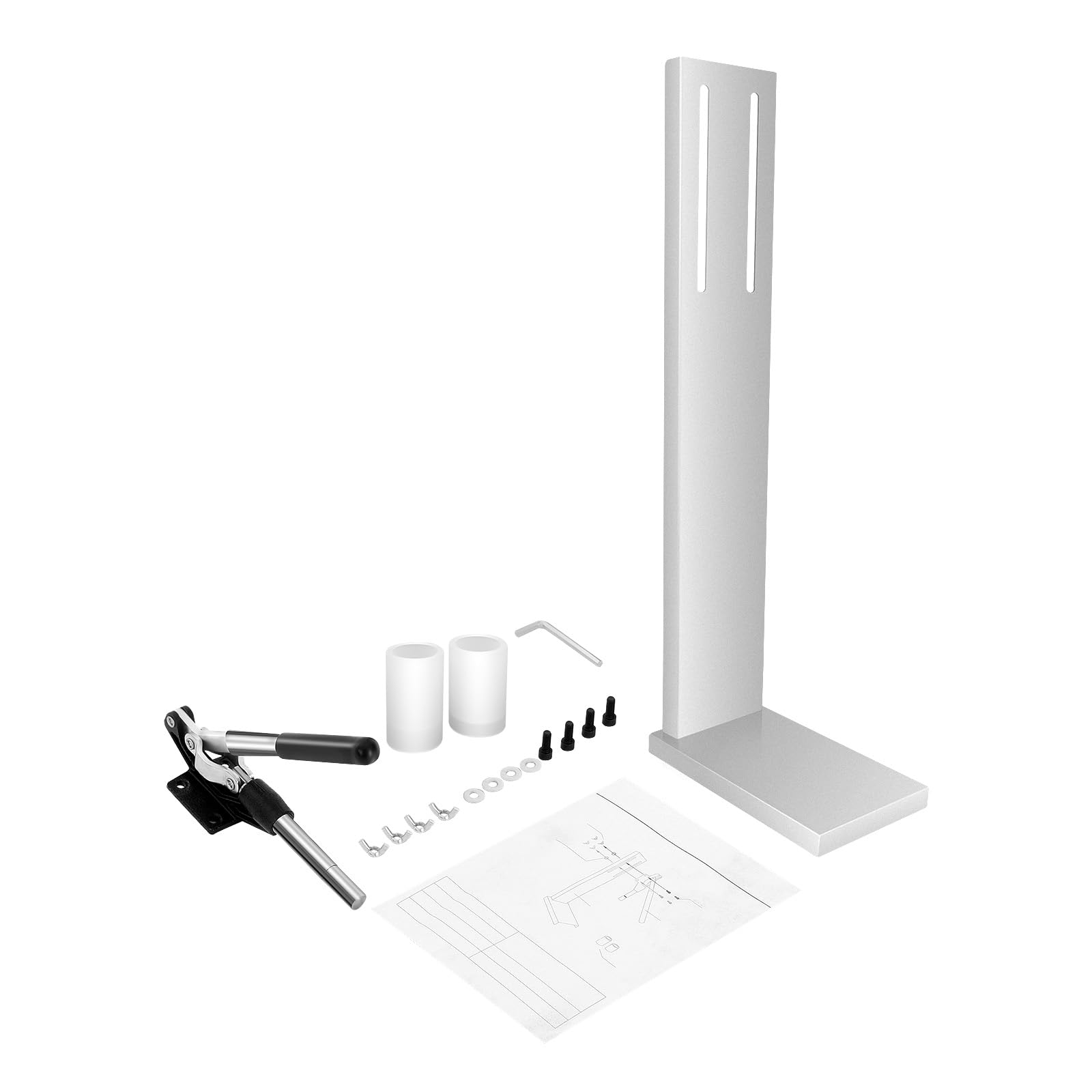 Machine à bouchon manuelle | Acier inoxydable | Hauteur réglable | 300 bouteilles/heure | Profondeur de liège réglable | Pour bouteilles de 0,2 l à 0,75 l | Compatible avec bouchons de 20 à 22 mm de