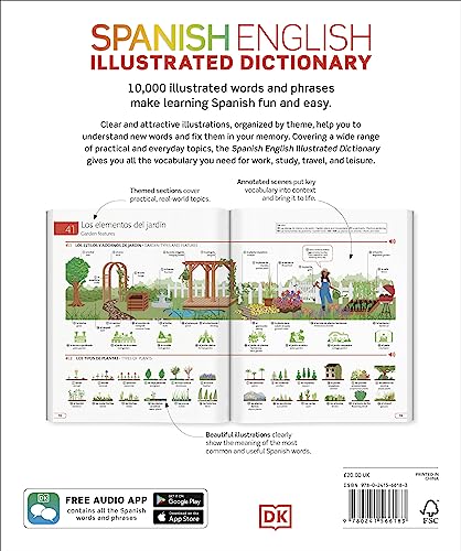 Spanish English Illustrated Dictionary: A Bilingual Visual Guide to Over 10,000 Spanish Words and Phrases - Image 2