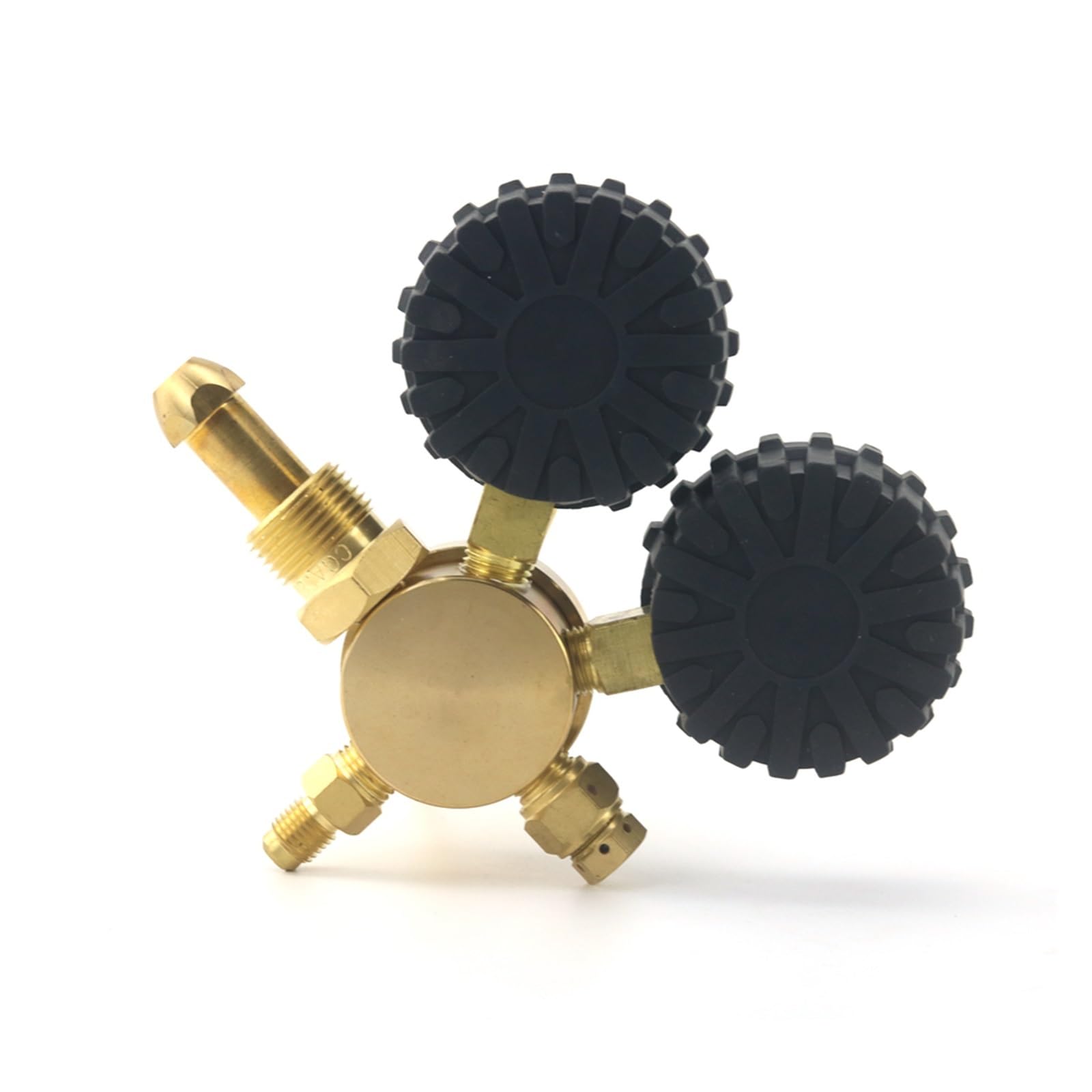 Régulateur d'azote en laiton 1/4 "0-600PSI, jauges de connexion de soupape de réduction de pression de gaz CGA580
