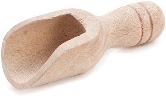 McGovern Home 1x Very Small Beech Wood Scoop 6.5ml, length 7cm