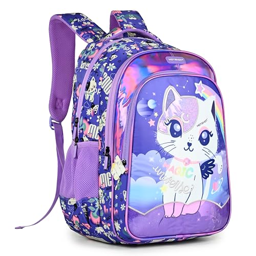 Image of HOT SHOT UNIVERSE CAT 1822|school bag for girls|bag for girls |kids school bag|18 INCH|water resistant|32L kids backpack