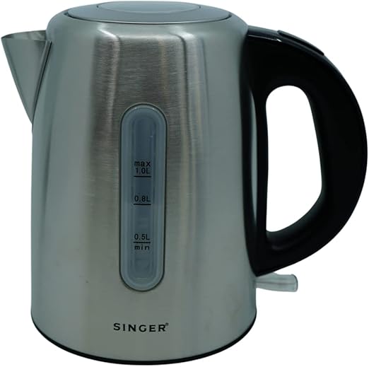 Singer Stainless Steel Electric Kettle, 1 litres Capacity Electric