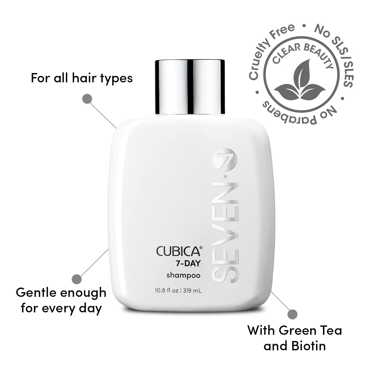 SEVEN Cubica 7-DAY Shampoo for All Hair Types