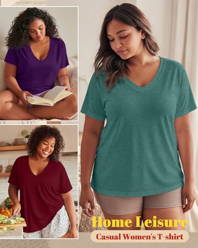 Image of Neer 3 Pack Plus Size Women's T-Shirts