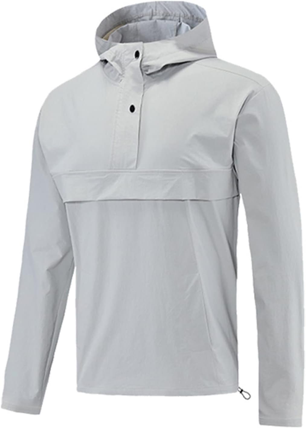 Men's Windproof and Waterproof Jacket Casual Outdoor Running Sports Coat Street Hooded Button Quick-Drying Jackets
