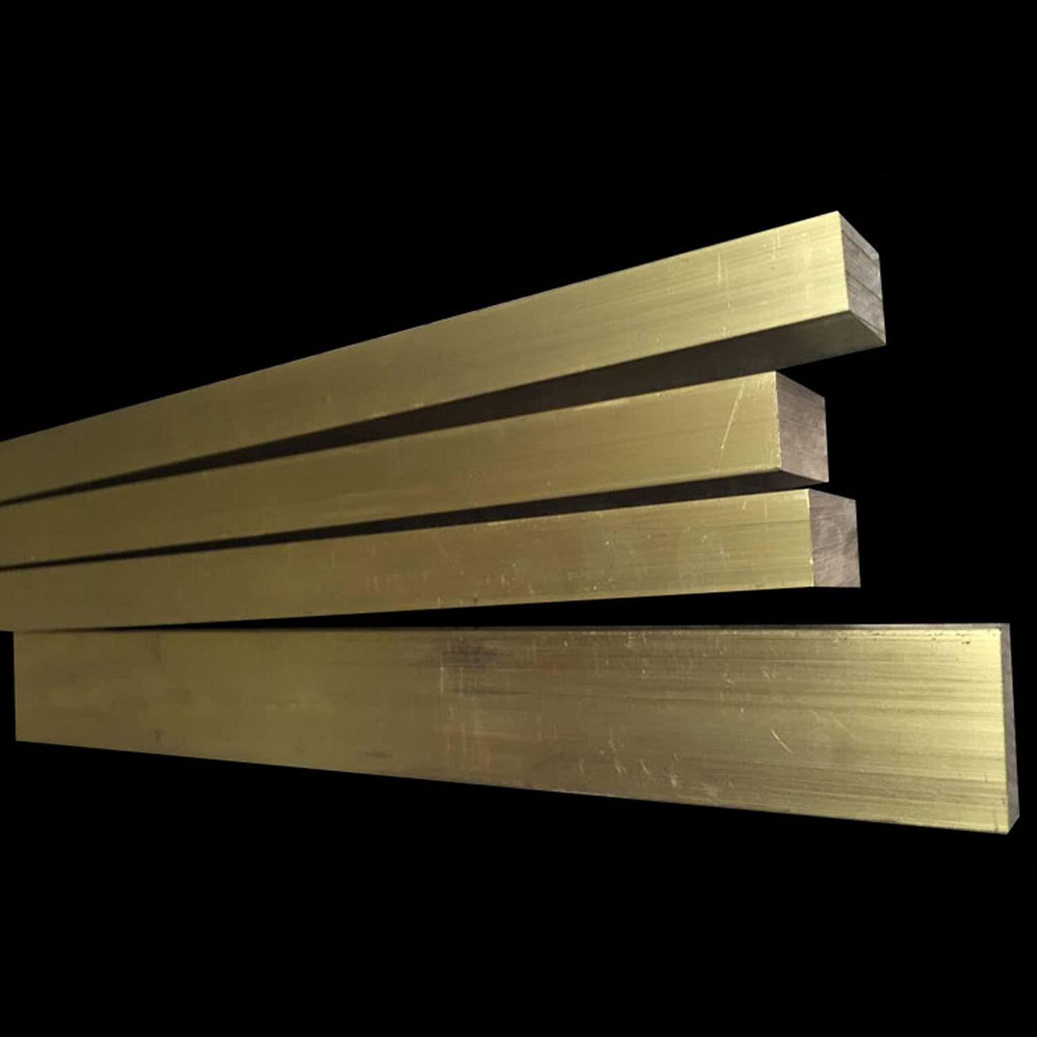 Brass Flat Bar, Thickness 3mm, Length 500mm, Solid Plate