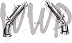 Performance Stainless Steel SS409 Dual Axle Back Exhaust Muffler System Kit With 4.5