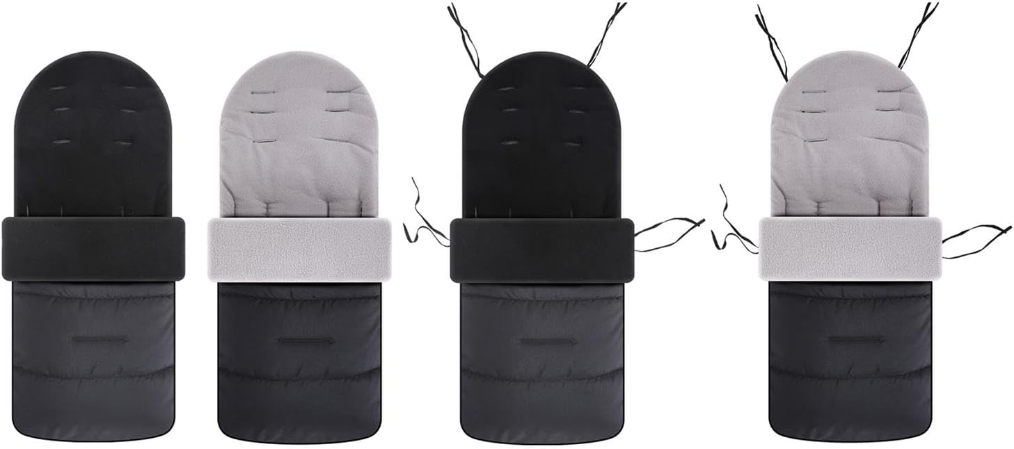 Foot Cover Baby Stroller Footmuff for Almost Stroller Pushchair Outdoor Regular Black