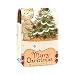 Estuche de lápiz Labial para Bolsa de Maquillaje para Exterior Mini Bolsa de Viaje Estuche cosmético Oso de Peluche árbol de Navidad Copo de Nieve para Mujeres Regalos
