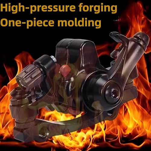 Mechanische Scheibenbremssättel für Fahrräder, Universal-Scheibenbremsen vorne und hinten, verschleißfeste Scheibenbremsen (Black - Front)