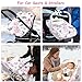 Pea Pod Winter Car Seat Cover for Baby, Infant Car Seat Canopies Cover for Newborn, Warm Plush Fleece Inner Protect Baby from Cold Wind, Stylish Floral