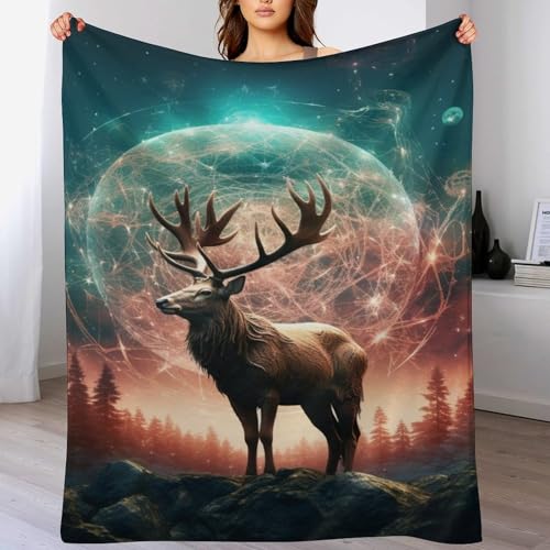 Couverture super douce et moelleuse couvre-lit Élan grand format