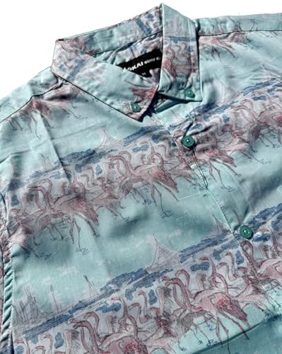 Image of Molokai Surf Button Down Slim Fit Hawaiian Short Sleeve Shirts
