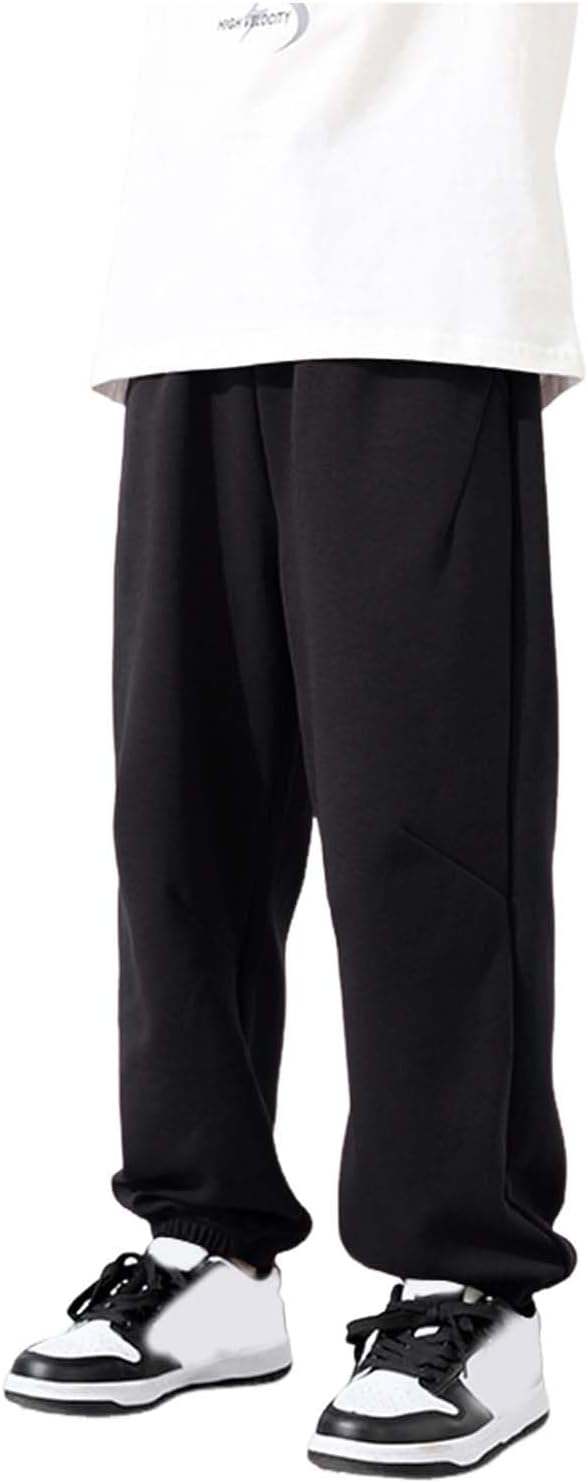 Boys Tracksuit Pants Baggy Y2k And Kids Casual Tracksuit Pants Y2k Comfortable Elastic Waist Loose Fit Pants for Kids And Teens