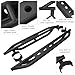 KUAFU Running Board Compatible with 2007-2018 Jeep Wrangler JK 2 Door Side Step Nerf Bars Guards Armor Kit Powder Coated Steel Black
