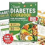 HAMIEW Diabetic Cookbook for Beginners, Simple–Convenient–Smart–Easy to...