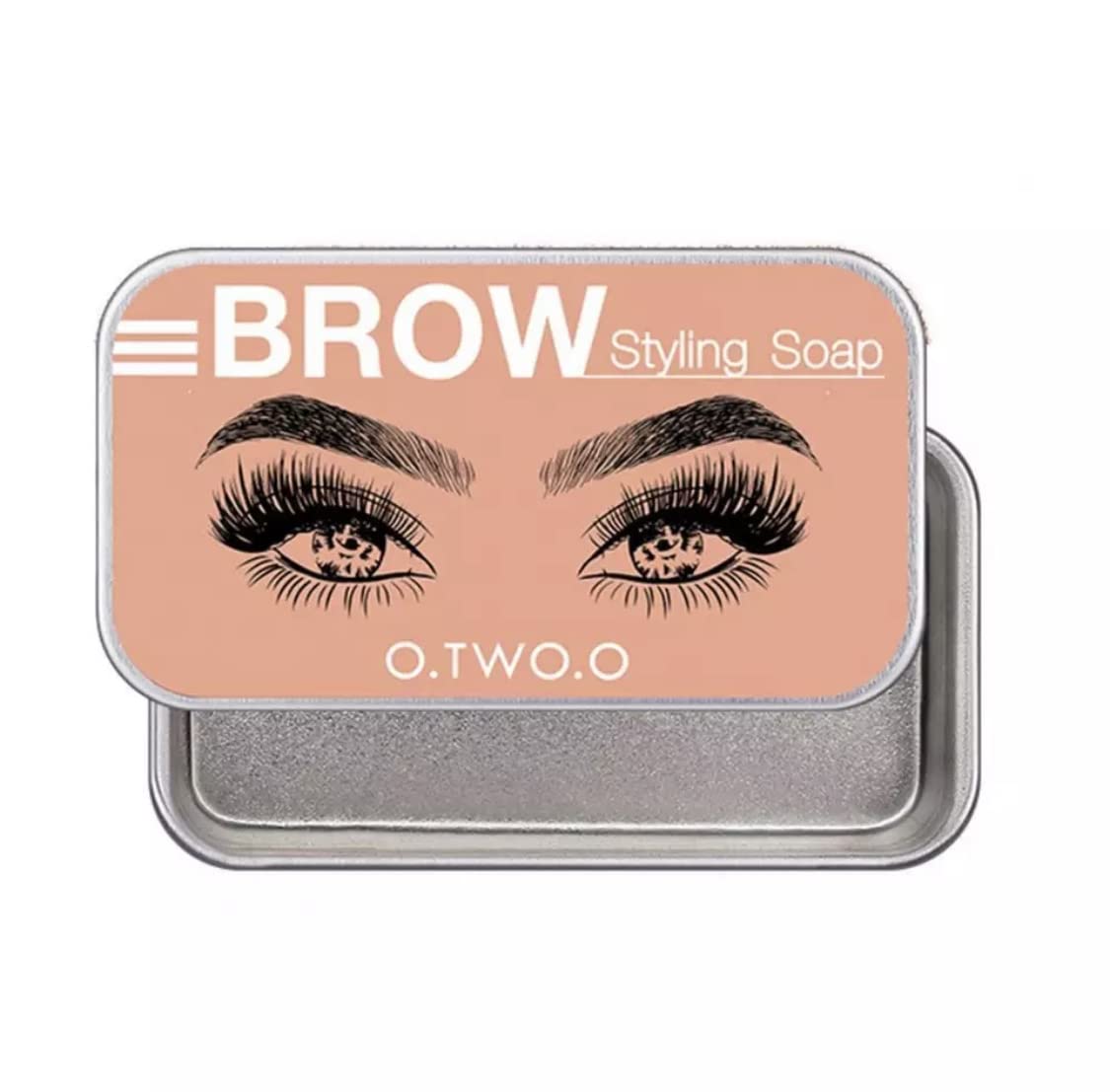 O.TWO.O Tinted Eyebrow Styling Soap with Blade and Brush 15 g (Transparent)