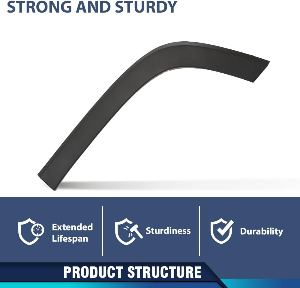 PIT66 Rear Left Fender Flare Wheel Molding Trim Compatible with Jeep Cherokee 2019-2021 68316003AD, ​68316007AB